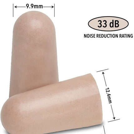 Ultra Soft Foam Earplugs, 50 Pair - 33Db Highest NRR | Made in USA