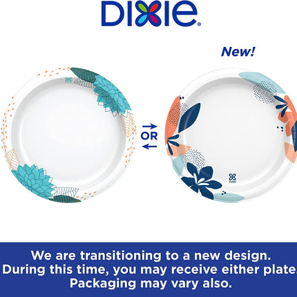 Dixie Large Paper Plates, 10 Inch, 2X Stronger*, Microwave-Safe, Soak-Proof, Cut Resistant, Disposable Plates for Everyday Breakfast, Lunch, & Dinner Meals, 54 Count (Pack of 2)