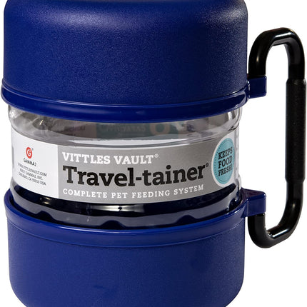 Vittles Vault Travel-Tainer (6 Cups) Portable Food Storage Container, Blue