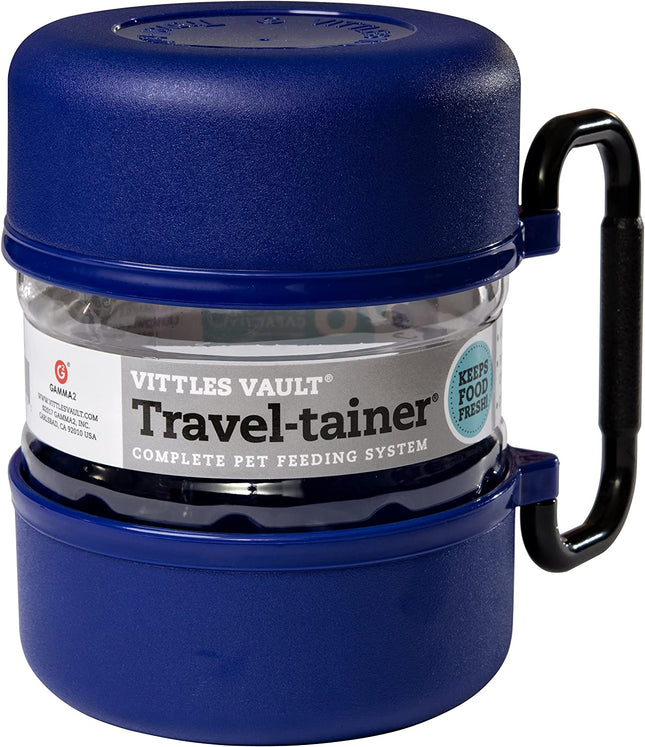 Vittles Vault Travel-Tainer (6 Cups) Portable Food Storage Container, Blue