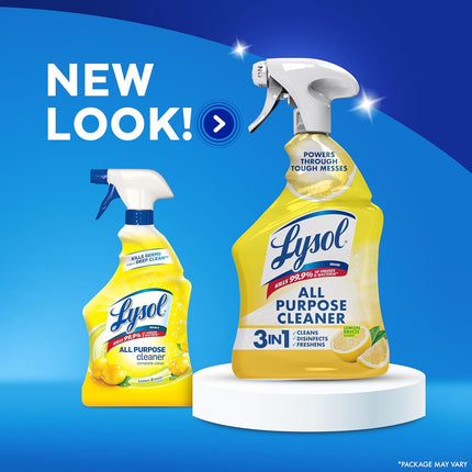 All Purpose Cleaner Spray, Multi-Purpose Disinfecting Spray, Kitchen & Bathroom Cleaner, Lemon Breeze Scent, 32 Fl Oz