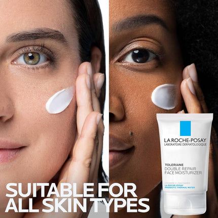 Toleriane Double Repair Face Moisturizer, Daily Moisturizer Face Cream with Ceramide and Niacinamide for All Skin Types