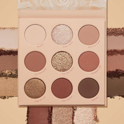 Nude Mood Eyeshadow Palette - Brown & Copper Palette with Metallic and Matte Finishes - High-Pigment Eye Makeup with a Long-Wearing Formula (0.3 Oz)