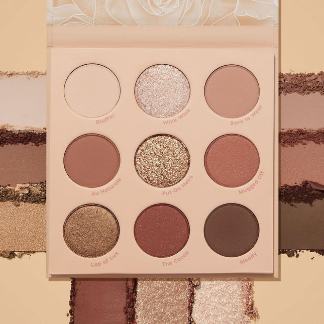 Nude Mood Eyeshadow Palette - Brown & Copper Palette with Metallic and Matte Finishes - High-Pigment Eye Makeup with a Long-Wearing Formula (0.3 Oz)