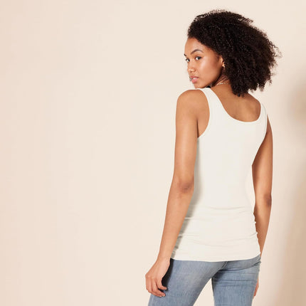 Women'S Slim-Fit Ribbed Scoop Neck Tank Tops