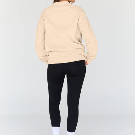 Womens Oversized Sweatshirts Mock Neck Pullover Long Sleeve Tops Fall Fashion Outfits 2026 Clothes