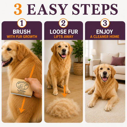 Dog Brush for Shedding | Patented Deshedding Dog Brush | Pet Hair Remover for Short, Medium & Long Coats | Made in USA | 5 Inch