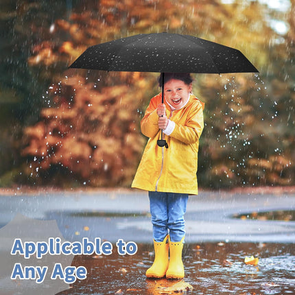 Travel Umbrella Portable Compact Umbrellas, Pocket Mini for Purse, Umbrellas for UV Sun & Rain Small for Backpack, Umbrella with Case Folding for Kids Women