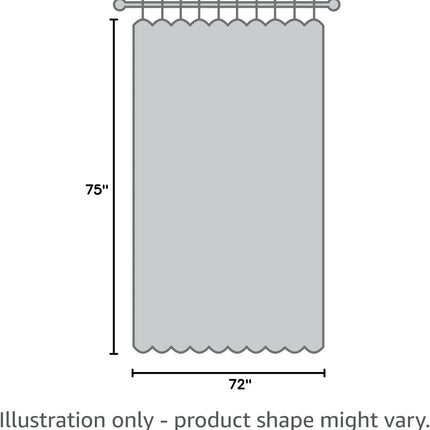 No Hook Shower Curtain with Snap in Fabric Liner, Waffle Weave Heavy Duty Thick Shower Curtains with Mesh Top Window, Hotel Style Waterproof Bathroom Curtain Set, 72 X 75 Inch, Grey