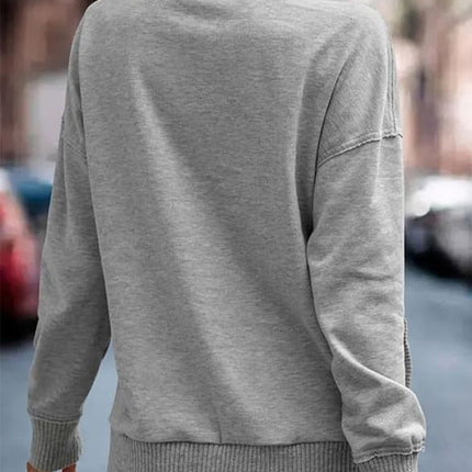 Women'S Casual Long Sleeve Stand Neck Sweatshirt Lightweight Button Drawstring Pullover Tops | Long Sleeve, V Neck, Button , Stand Neck, Lightweight , Clothes, plus Size, 2026