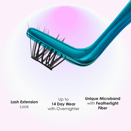 KISS  DIY Eyelash Extension Wisp Applicator for Mistake-Proof Artificial Lash Placement – Ergonomically Designed Handle to Easily Build Your Featherlight Synthetic Reusable Eyelash Clusters