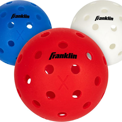 Franklin Sports X-40 Outdoor Pickleballs - Official Ball of USA Pickleball, APP Tour + US Open - Regulation Size