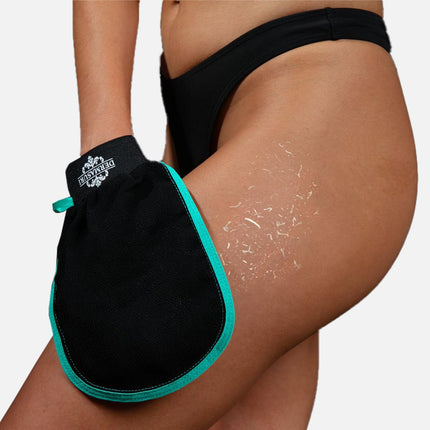 - Deep Exfoliating Glove - Korean Exfoliating Mitt & Body Scrubber - Keratosis Pilaris Treatment Scrub - Self Tanner Mitt & Ingrown Hair Exfoliator - Shower Gloves for Women & Men - (1 Pack)