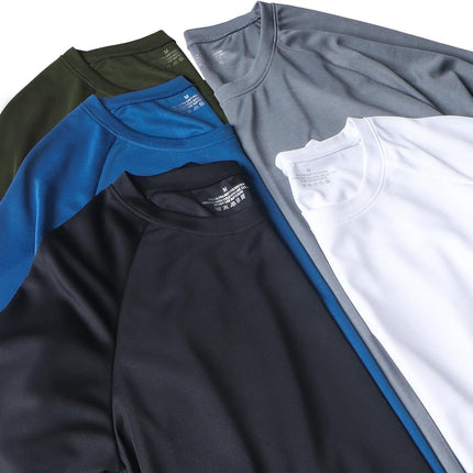 1/5 Pack Running Shirts Men Sport Tops Dry Fit Gym Wicking Athletic T Shirts Breathable Cool Workout Shirts