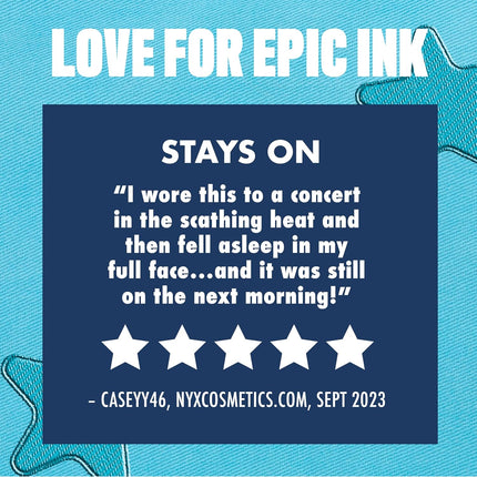 PROFESSIONAL MAKEUP Epic Ink Liner, Waterproof Liquid Eyeliner - Black, Vegan Formula