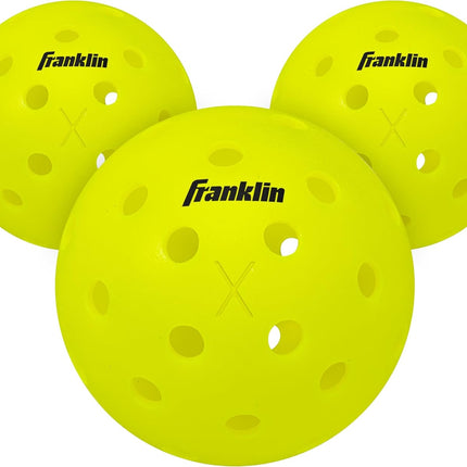 Franklin Sports X-40 Outdoor Pickleballs - Official Ball of USA Pickleball, APP Tour + US Open - Regulation Size