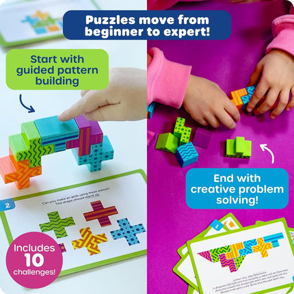 STEM Explorers Brainometry - 3D Puzzle Games for Kids, Kids Travel Games, Brain Teaser Puzzles, Pattern Memory Game, Brain Game Toys, Classroom Toys, 5 Year Old Boy and Girl Gifts