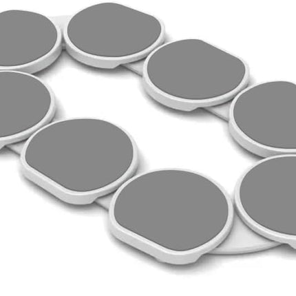 Light Gray-  - the First Patented Lazy Susan Turntable Expandable for Rectangular & Oblong Tables - Kitchen & Dining Tables - Great Gift! Parties & Gatherings