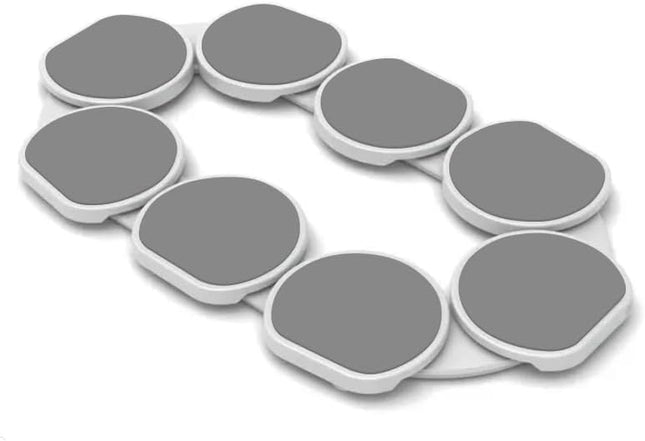Light Gray-  - the First Patented Lazy Susan Turntable Expandable for Rectangular & Oblong Tables - Kitchen & Dining Tables - Great Gift! Parties & Gatherings