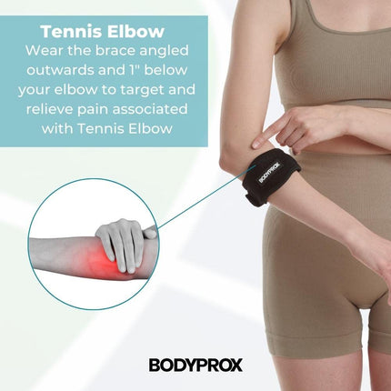Elbow Brace 2 Pack for Tennis & Golfer'S Elbow Pain Relief | Adjustable Compression Strap Helps Ease Forearm Stress from Sports, Workouts, Work, and Daily Tasks.