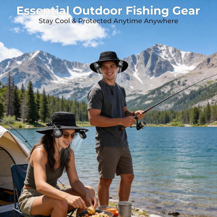 Bucket Hat Fan Pro, Gifts for Father Dad Husband, Fishing Essentials for Women Men, Camping Hiking Beach Gardening
