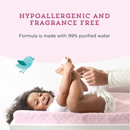Amazon Brand -  99% Water Baby Wipes, Hypoallergenic, Fragrance Free,72 Count (Pack of 6)
