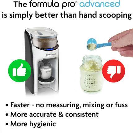New and Improved Formula Pro Advanced Formula Dispenser Machine - Automatically Mix a Warm Formula Bottle Instantly - Easily Make Bottle with Automatic Powder Blending, White