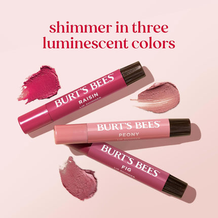 Lip Shimmer Nude Collection, Tinted Lip Balm Stick, Moisturizing for All Day Hydration with Natural Glowy Pigmented Finish & Buildable Color, 3 Warm Shades, Value Pack, 0.09 Oz., Three Tubes