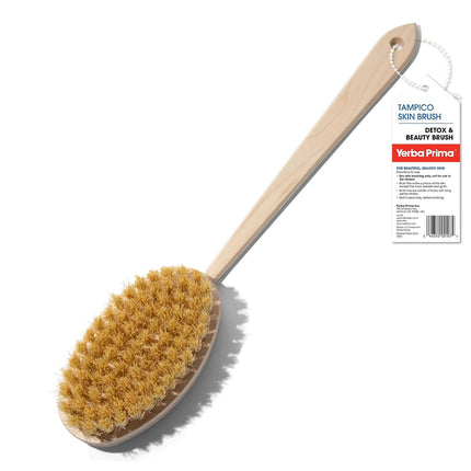 Tampico Skin Brush (Pack of 1) - Natural Vegetable Fiber Bristles for Dry Skin Brushing