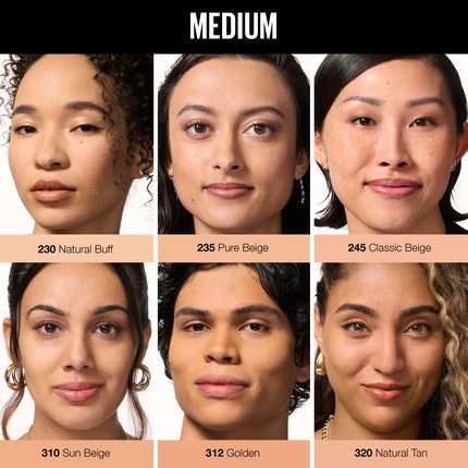 New York Fit Me! Matte + Poreless Foundation Powder, 100 Translucent, 8.5 G, 310 Sun Beige