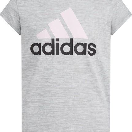 Adidas Girls' Short Sleeve Scoop Neck Tee T-Shirt