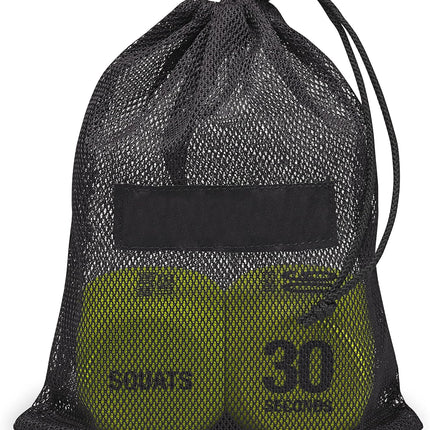 Exercise Dice (6-Sided) - Game for Group Fitness & Exercise Classes - Includes Push Ups, Squats, Lunges, Jumping Jacks, Crunches & Wildcard (Includes Carrying Bag)