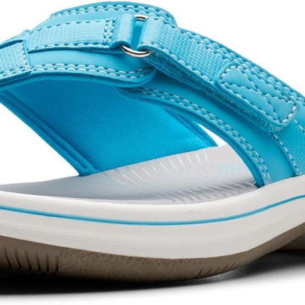 Clarks Women’s Breeze Sea Flip-Flops – Adjustable Lightweight Casual Sandals