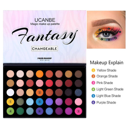 Highly Pigmented Eye Makeup Palette, Matte Shimmer Metallic Eyeshadow Pallet Long Lasting Blendable Natural Colors Make up Eye Shadows Cosmetics Gift Kit