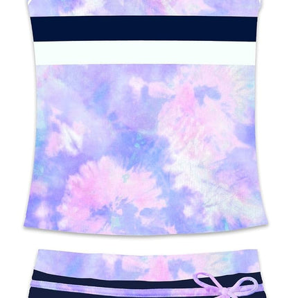 Little Girls' Summer Swimwear Two Piece Boyshort Tankini Kids Swimsuit