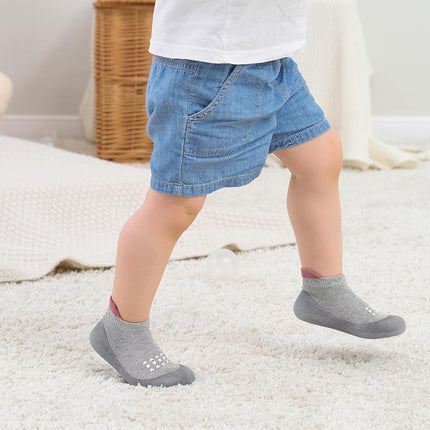 Baby Sock Shoes Toddler Walking Shoes Infant Non-Slip Slippers Soft Rubber Sole Sneakers for Baby Boys Girls