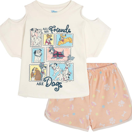 T-Shirt and French Terry Shorts Outfit Set Infant to Big Kid Sizes (12 Months - 14-16)
