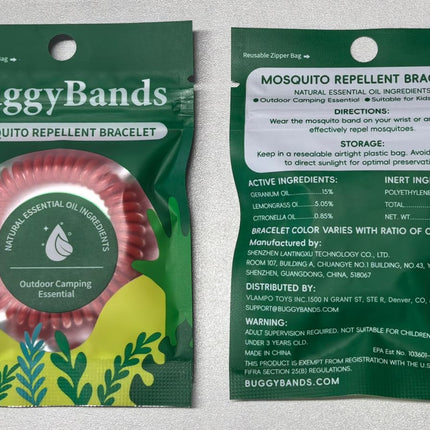 12 Pack Mosquito Repellent Bracelets for Adults & Kids, Individually Wrapped, DEET Free, Natural and Waterproof Band