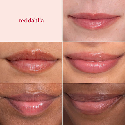 Lip Tint Balm with Long Lasting 2 in 1 Duo Tinted Balm Formula, Color Infused with Deeply Hydrating Shea Butter for a Natural Looking Buildable Finish, Fiery Red Dahlia (2-Pack)