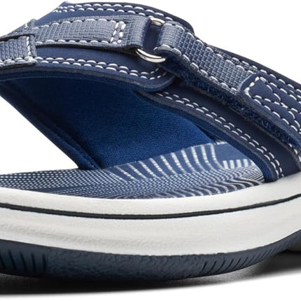 Clarks Women’s Breeze Sea Flip-Flops – Adjustable Lightweight Casual Sandals