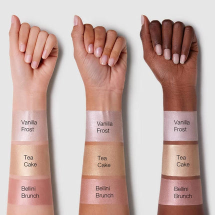 Glow Bloom Liquid Waterproof Highlighter Long Lasting Cream Highlighter with Shimmer Dewy Finish - Vanilla Frost