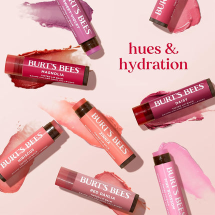 Lip Tint Balm with Long Lasting 2 in 1 Duo Tinted Balm Formula, Color Infused with Deeply Hydrating Shea Butter for a Natural Looking Buildable Finish, Fiery Red Dahlia (2-Pack)