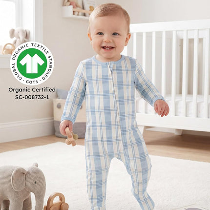 Baby Pajamas 100% Organic Cotton Baby Sleepers for Newborn 0-3 3-6 6-9 Months Boys Girl Clothes 3Pcs Footed Pjs