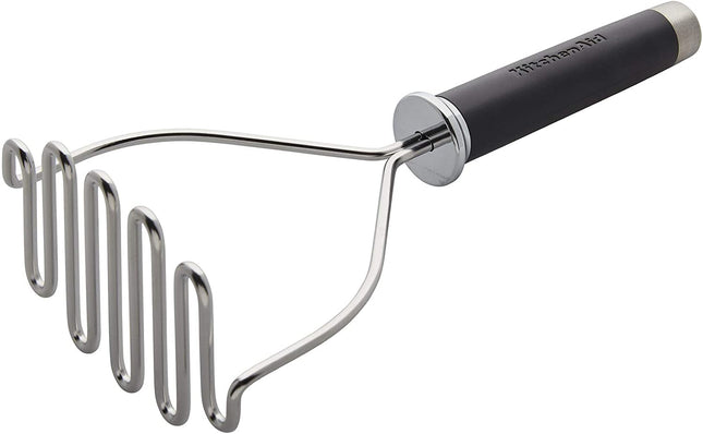 Kitchenaid Gourmet Stainless Steel Wire Masher, 10.24-Inch, Black