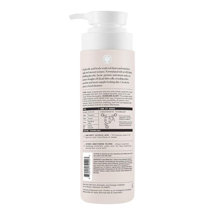 the Smoother Glycolic Acid Exfoliating Body Wash, Soft & Smoothing Cleanser, 16.9 Oz
