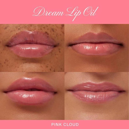 Dream Lip Oil - Hydrating Tinted Lip Gloss Oil - Non-Sticky Formula with Skincare Benefits for Long-Lasting Softness + Shine - Effortless Beauty Gifts - Pink Cloud (0.15 Oz)