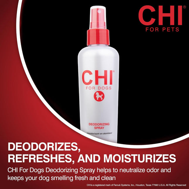 for Dogs Deodorizing Spray for Dogs and Puppies, Dog Grooming Spray to Help Refresh Coats and Reduce Odors between Baths While Moisturizing Fur, Unscented, 8 Fl Oz