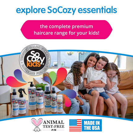 Socozy Detangler Leave-In Conditioner Spray for Kids Hair, Fruity-Tutti, 8 Fl Oz (Pack of 1)