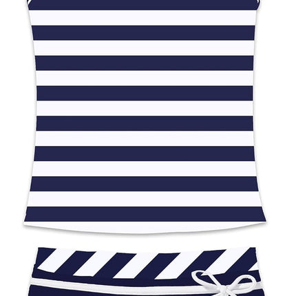 Little Girls' Summer Swimwear Two Piece Boyshort Tankini Kids Swimsuit