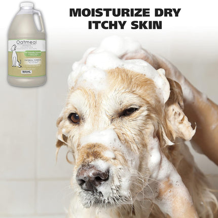 USA Dry Skin & Itch Relief Pet Shampoo for Dogs – Oatmeal Formula with Coconut Lime Verbena Scent - 64 Oz - Model 821004-050